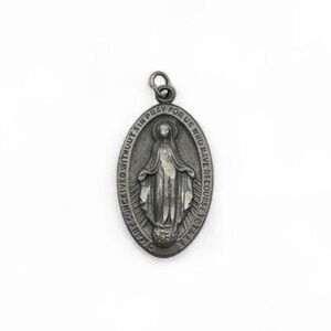 Macy's Silver Religious Pendant Necklace